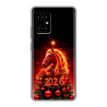 Силиконовый чехол на Xiaomi Poco M4 5G с принтом Новый год