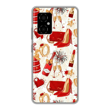 Силиконовый чехол на Xiaomi Poco M4 5G с принтом Новый год
