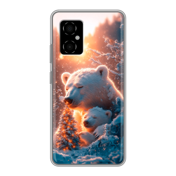Силиконовый чехол на Xiaomi Poco M4 5G с принтом Новый год