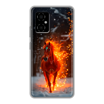 Силиконовый чехол на Xiaomi Poco M4 5G с принтом Новый год