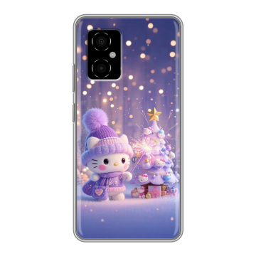 Силиконовый чехол на Xiaomi Poco M4 5G с принтом Новый год