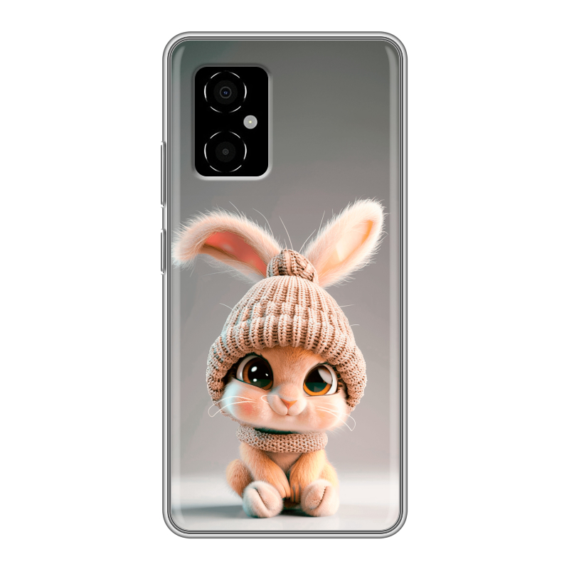 Силиконовый чехол на Xiaomi Poco M4 5G с принтом Кролик Силиконовый чехол на Xiaomi Poco M4 5G с принтом Кролик