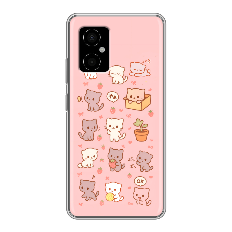 Силиконовый чехол на Xiaomi Poco M4 5G с принтом Hello Kitty Хелоу Кити Силиконовый чехол на Xiaomi Poco M4 5G с принтом Hello Kitty Хелоу Кити