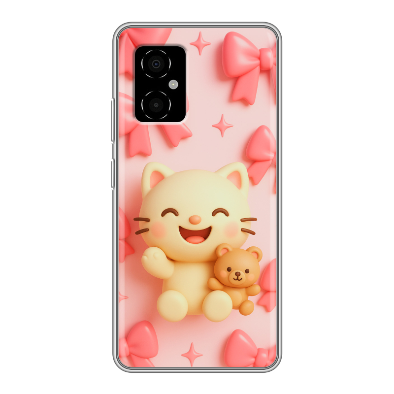 Силиконовый противоударный чехол на Xiaomi Poco M4 5G с принтом для девочек Силиконовый противоударный чехол на Xiaomi Poco M4 5G с принтом для девочек