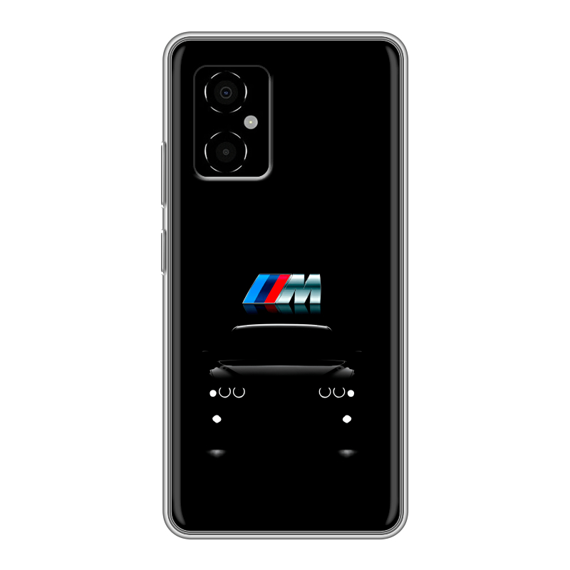 Силиконовый чехол на Xiaomi Poco M4 5G с принтом БМВ BMW Силиконовый чехол на Xiaomi Poco M4 5G с принтом БМВ BMW