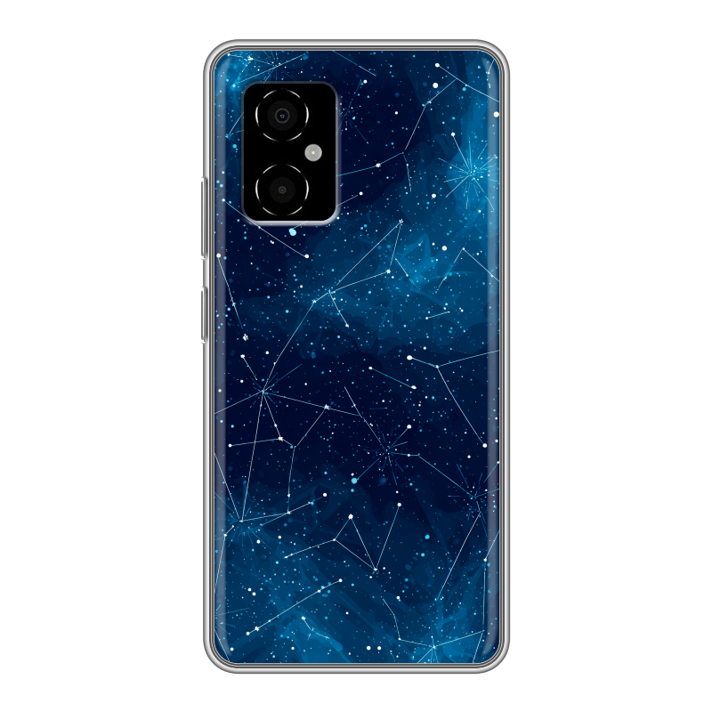 Силиконовый чехол на Xiaomi Poco M4 5G с принтом Космос звезды Силиконовый чехол на Xiaomi Poco M4 5G с принтом Космос звезды