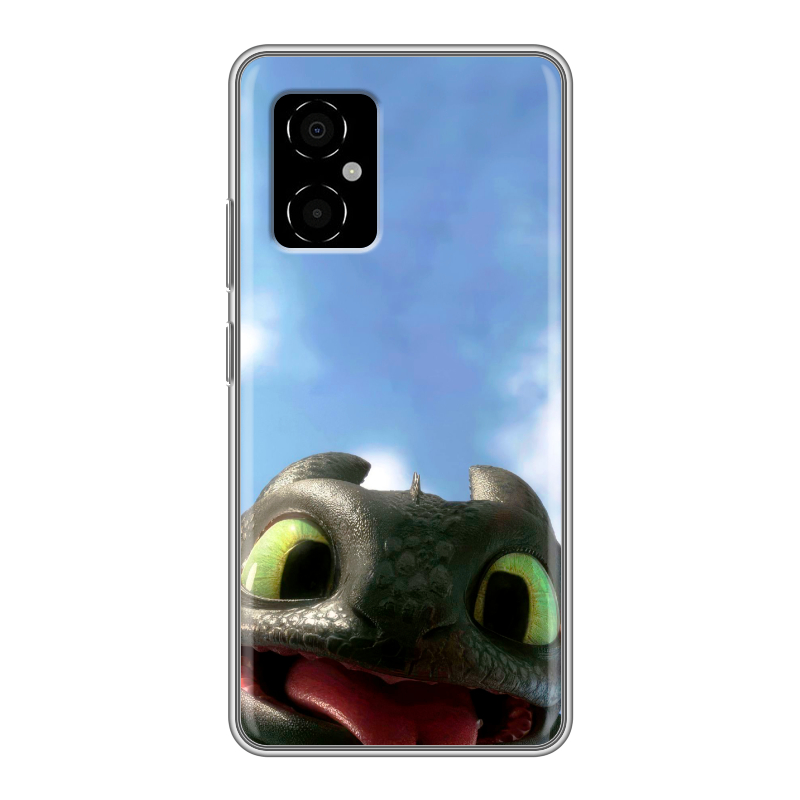 Силиконовый чехол на Xiaomi Poco M4 5G с принтом Как приручить дракона Силиконовый чехол на Xiaomi Poco M4 5G с принтом Как приручить дракона