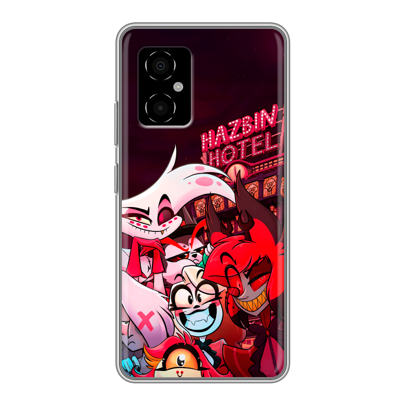 Силиконовый чехол на Xiaomi Poco M4 5G с принтом Hazbin Hotel Отель Хазбин Силиконовый чехол на Xiaomi Poco M4 5G с принтом Hazbin Hotel Отель Хазбин