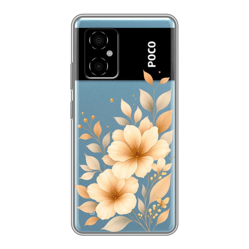 Силиконовый чехол на Xiaomi Poco M4 5G с принтом для девушки Силиконовый чехол на Xiaomi Poco M4 5G с принтом для девушки