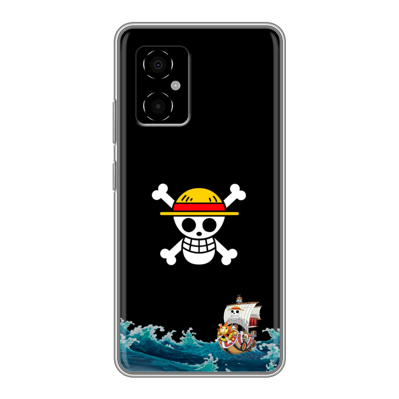 Силиконовый чехол на Xiaomi Poco M4 5G с принтом One Piece Ван Пис Силиконовый чехол на Xiaomi Poco M4 5G с принтом One Piece Ван Пис
