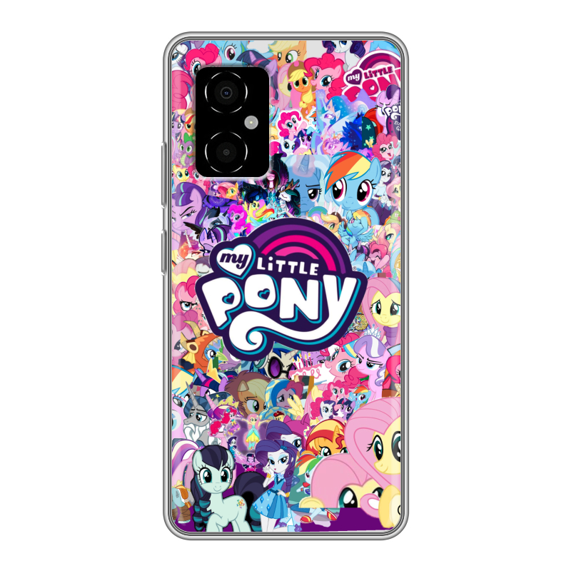 Силиконовый чехол на Xiaomi Poco M4 5G с принтом My little pony Дружба чудо Силиконовый чехол на Xiaomi Poco M4 5G с принтом My little pony Дружба чудо