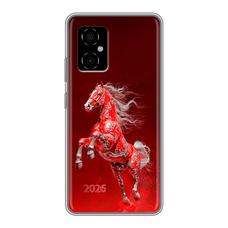 Силиконовый противоударный чехол на Xiaomi Poco M4 5G с принтом Новый год Силиконовый противоударный чехол на Xiaomi Poco M4 5G с принтом Новый год