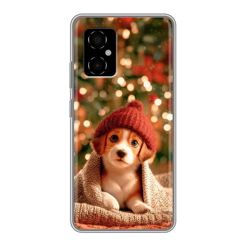 Силиконовый чехол на Xiaomi Poco M4 5G с принтом Новый год Силиконовый чехол на Xiaomi Poco M4 5G с принтом Новый год