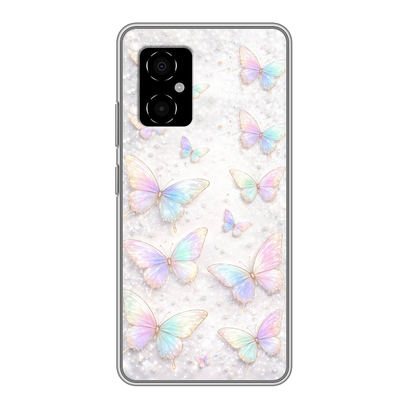 Силиконовый противоударный чехол на Xiaomi Poco M4 5G с принтом женский Силиконовый противоударный чехол на Xiaomi Poco M4 5G с принтом женский