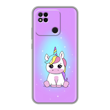 Силиконовый чехол на Xiaomi Redmi 10A с принтом Единорог Силиконовый чехол на Xiaomi Redmi 10A с принтом Единорог