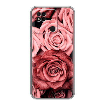 Силиконовый чехол на Xiaomi Redmi 10A с принтом Цветы розы Силиконовый чехол на Xiaomi Redmi 10A с принтом Цветы розы
