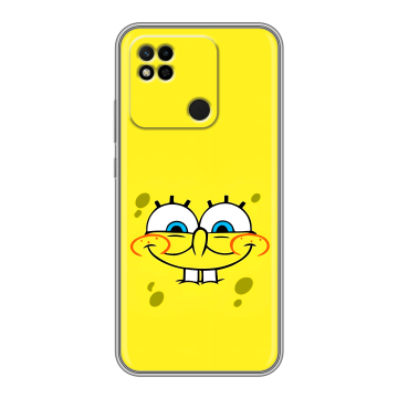 Силиконовый чехол на Xiaomi Redmi 10A с принтом спанчбоб спанч боб