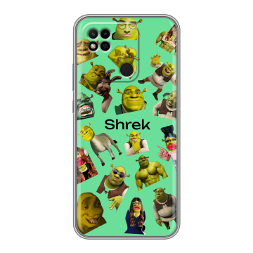 Силиконовый чехол на Xiaomi Redmi 10A с принтом Шрек Shrek