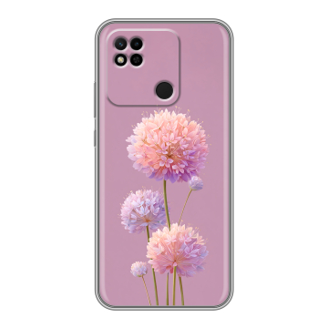 Силиконовый чехол на Xiaomi Redmi 10A с принтом Цветы Силиконовый чехол на Xiaomi Redmi 10A с принтом Цветы