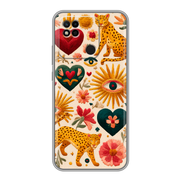 Силиконовый чехол на Xiaomi Redmi 10A с принтом Модный принт