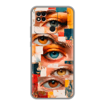 Силиконовый чехол на Xiaomi Redmi 10A с принтом Модный принт