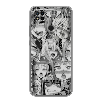 Силиконовый чехол на Xiaomi Redmi 10A с принтом Ahegao Ахегао Аниме Силиконовый чехол на Xiaomi Redmi 10A с принтом Ahegao Ахегао Аниме