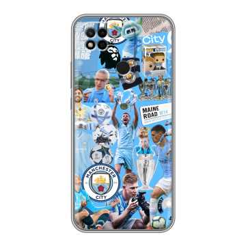 Силиконовый чехол на Xiaomi Redmi 10A с принтом Man City Манчестер Сити Силиконовый чехол на Xiaomi Redmi 10A с принтом Man City Манчестер Сити