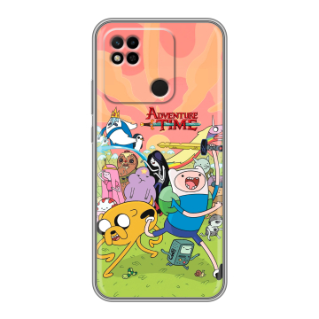 Силиконовый чехол на Xiaomi Redmi 10A с принтом Adventure time Время приключений Силиконовый чехол на Xiaomi Redmi 10A с принтом Adventure time Время приключений