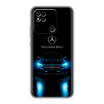 Силиконовый чехол на Xiaomi Redmi 10A с принтом Mercedes Мерседес