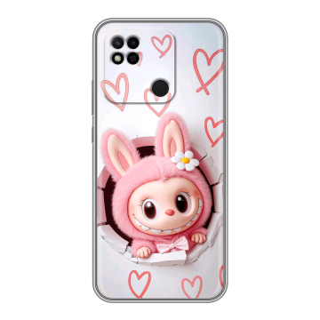 Силиконовый чехол на Xiaomi Redmi 10A с принтом Labubu Лабубу