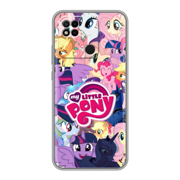 Силиконовый чехол на Xiaomi Redmi 10A с принтом My little pony Дружба чудо Силиконовый чехол на Xiaomi Redmi 10A с принтом My little pony Дружба чудо