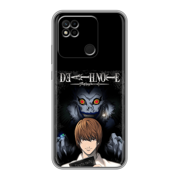 Силиконовый чехол на Xiaomi Redmi 10A с принтом Death note Тетрадь смерти Силиконовый чехол на Xiaomi Redmi 10A с принтом Death note Тетрадь смерти
