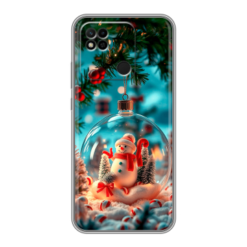 Силиконовый чехол на Xiaomi Redmi 10A с принтом Новый год Силиконовый чехол на Xiaomi Redmi 10A с принтом Новый год