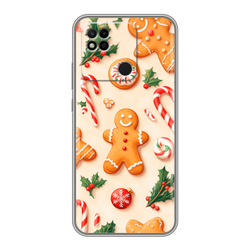 Силиконовый чехол на Xiaomi Redmi 10A с принтом Новый год Силиконовый чехол на Xiaomi Redmi 10A с принтом Новый год