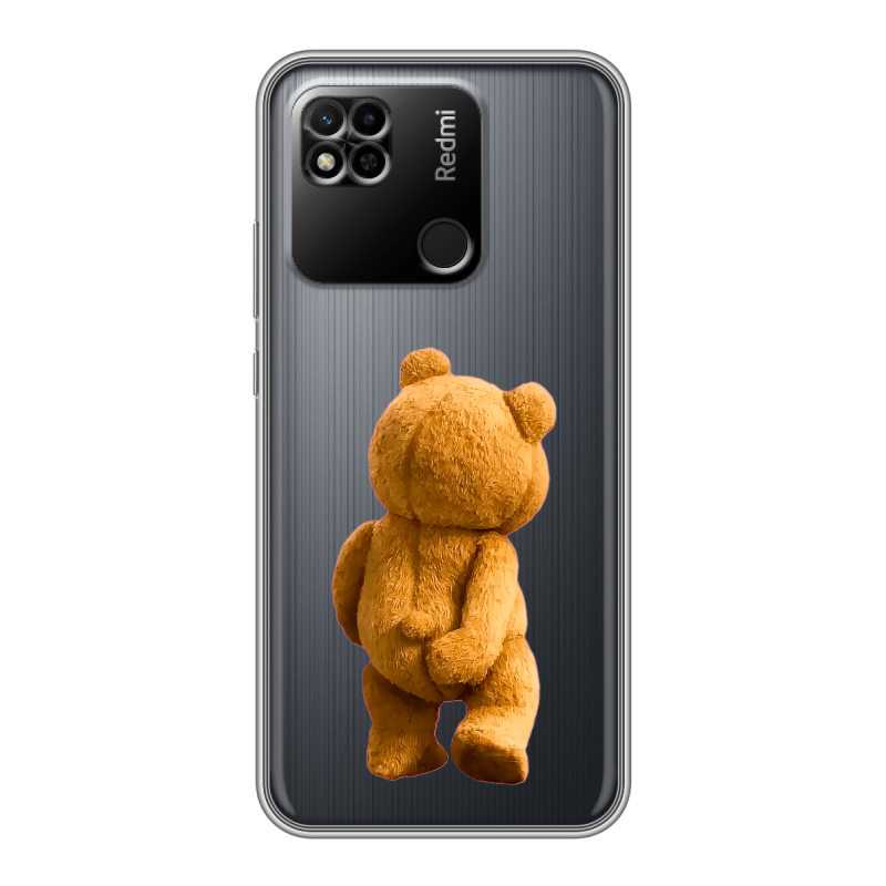 Силиконовый чехол на Xiaomi Redmi 10A с принтом Медведь Силиконовый чехол на Xiaomi Redmi 10A с принтом Медведь