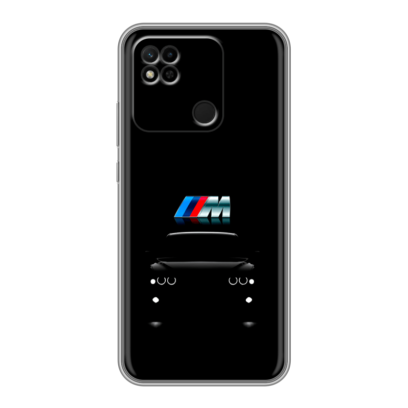 Силиконовый противоударный чехол на Xiaomi Redmi 10A с принтом БМВ BMW Силиконовый противоударный чехол на Xiaomi Redmi 10A с принтом БМВ BMW