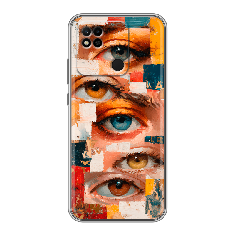 Силиконовый противоударный чехол на Xiaomi Redmi 10A с принтом Модный принт Силиконовый противоударный чехол на Xiaomi Redmi 10A с принтом Модный принт