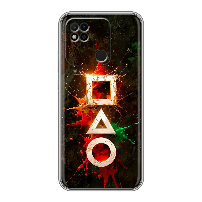 Силиконовый противоударный чехол на Xiaomi Redmi 10A с принтом Squid Game Игра кальмара Силиконовый противоударный чехол на Xiaomi Redmi 10A с принтом Squid Game Игра кальмара