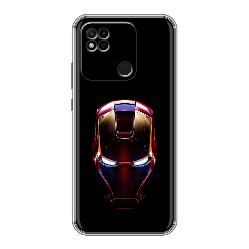 Силиконовый противоударный чехол на Xiaomi Redmi 10A с принтом IronMan Железный человек Силиконовый противоударный чехол на Xiaomi Redmi 10A с принтом IronMan Железный человек