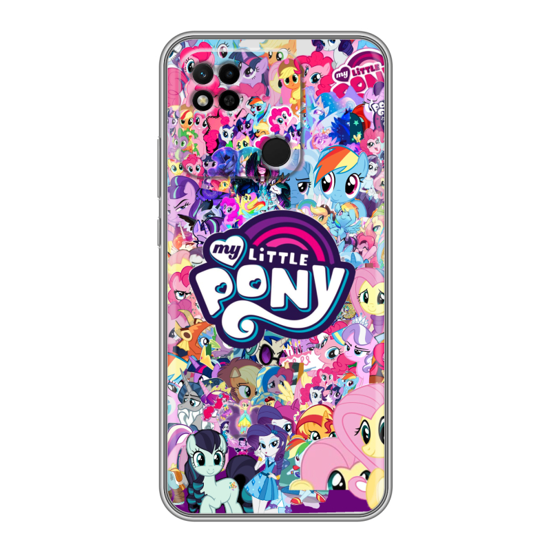 Силиконовый чехол на Xiaomi Redmi 10A с принтом My little pony Дружба чудо Силиконовый чехол на Xiaomi Redmi 10A с принтом My little pony Дружба чудо