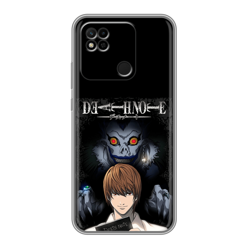 Силиконовый противоударный чехол на Xiaomi Redmi 10A с принтом Death note Тетрадь смерти Силиконовый противоударный чехол на Xiaomi Redmi 10A с принтом Death note Тетрадь смерти