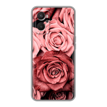 Силиконовый чехол на OPPO A96 с принтом Цветы розы Силиконовый чехол на OPPO A96 с принтом Цветы розы
