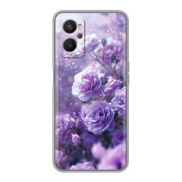 Силиконовый чехол на OPPO A96 с принтом Розы цветы