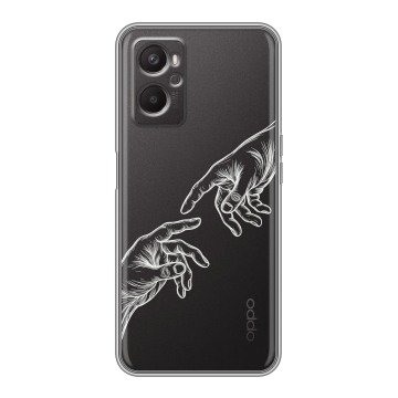 Силиконовый чехол на OPPO A96 с принтом Сотворение мира