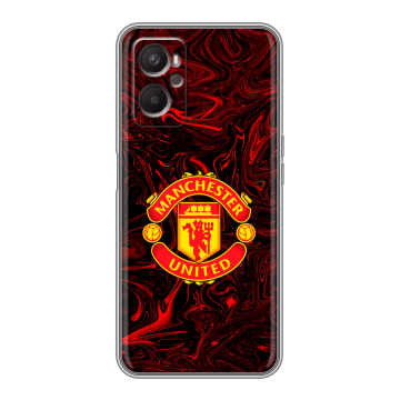 Силиконовый чехол на OPPO A96 с принтом Manchester United