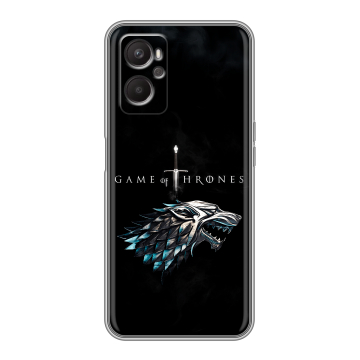 Силиконовый чехол на OPPO A96 с принтом Игра Престолов Game Thrones