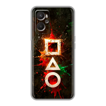 Силиконовый чехол на OPPO A96 с принтом Squid Game Игра кальмара