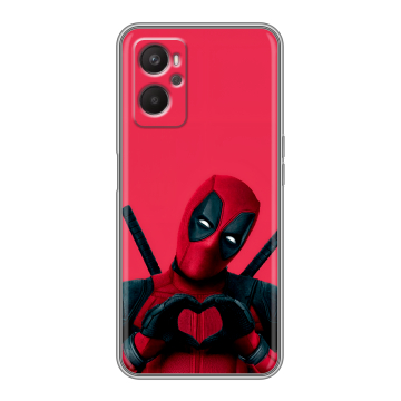 Силиконовый чехол на OPPO A96 с принтом Дедпул Deadpool