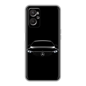 Силиконовый чехол на OPPO A96 с принтом Mercedes Мерседес