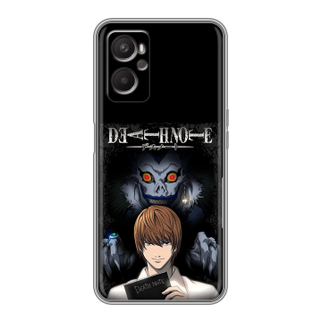 Силиконовый чехол на OPPO A96 с принтом Death note Тетрадь смерти